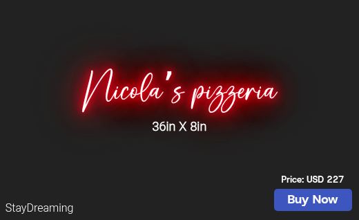CUSTOM NEON SIGN FOR Ndicio