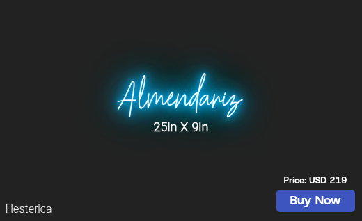 CUSTOM NEON SIGN FOR Nikia Almendariz
