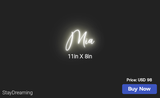 CUSTOM NEON SIGN FOR Christinamariefl