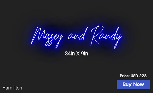 CUSTOM NEON SIGN FOR Silverrockstar1