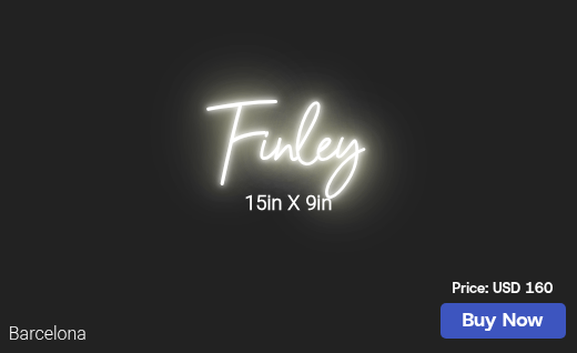 CUSTOM NEON SIGN FOR Kacysedlak