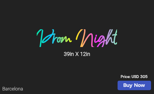 CUSTOM NEON SIGN FOR Lpost
