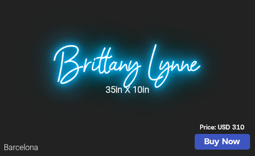 CUSTOM NEON SIGN FOR Dyaklin82