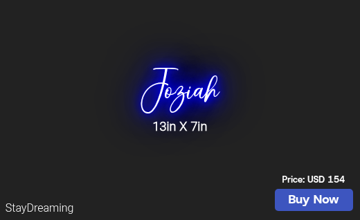 CUSTOM NEON SIGN FOR Joziahcastillo2