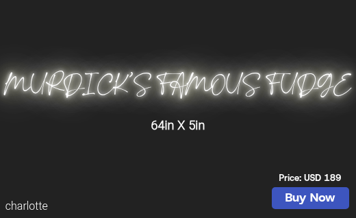 CUSTOM NEON SIGN FOR Johnmurdick