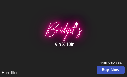 CUSTOM NEON SIGN FOR Rgla112