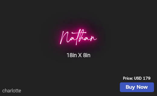 CUSTOM NEON SIGN FOR Dropndrag83
