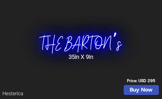CUSTOM NEON SIGN FOR Franklinerika