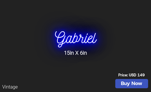 CUSTOM NEON SIGN FOR Aparispe