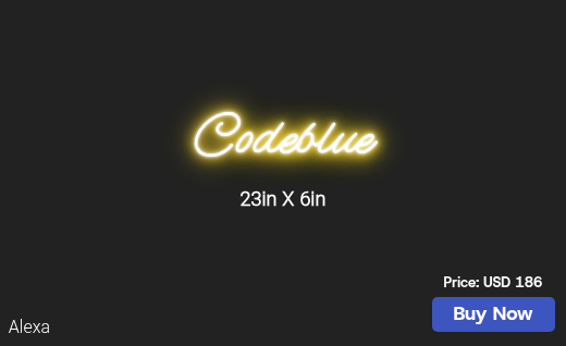 CUSTOM NEON SIGN FOR Codeblue