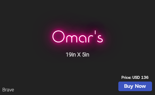 CUSTOM NEON SIGN FOR RatedR22Edge
