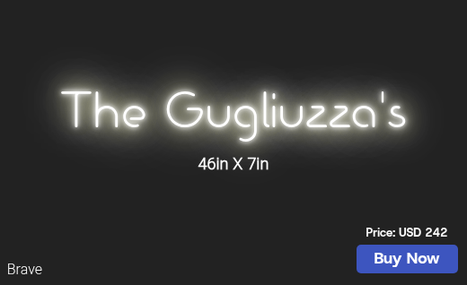 CUSTOM NEON SIGN FOR Tgug