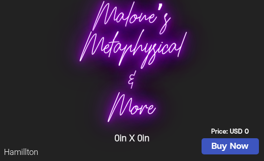 CUSTOM NEON SIGN FOR Malonesmetaphysics