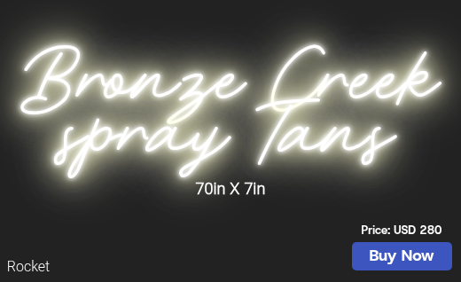CUSTOM NEON SIGN FOR Bronzecreektans