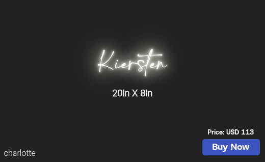 CUSTOM NEON SIGN FOR Rtanner1