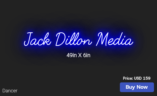 CUSTOM NEON SIGN FOR Jjcannaro