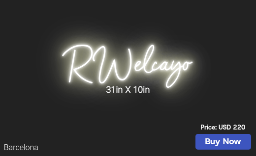 CUSTOM NEON SIGN FOR Irayo1908