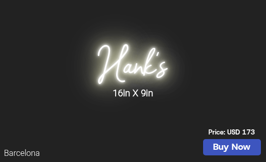 CUSTOM NEON SIGN FOR Vicki Wade
