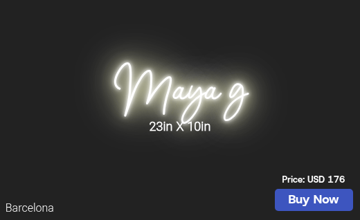 CUSTOM NEON SIGN FOR Sthomas917