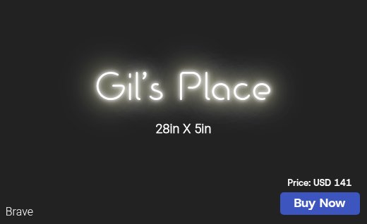 CUSTOM NEON SIGN FOR Gjtasha