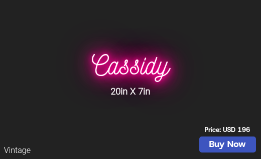 CUSTOM NEON SIGN FOR Ktarufelli