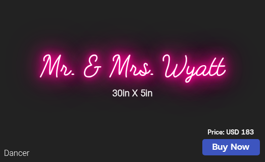 CUSTOM NEON SIGN FOR Tracitheteacher