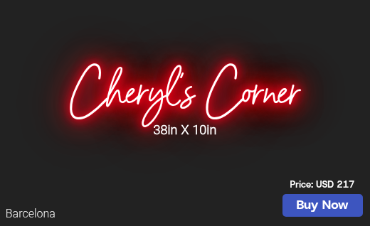 CUSTOM NEON SIGN FOR Battlecheryl9