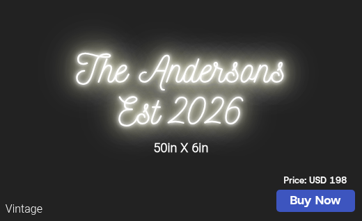 CUSTOM NEON SIGN FOR Thatbougeebish