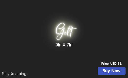 CUSTOM NEON SIGN FOR Gjtasha