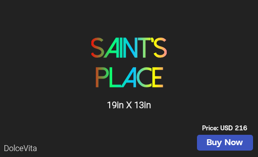 CUSTOM NEON SIGN FOR Saint3080