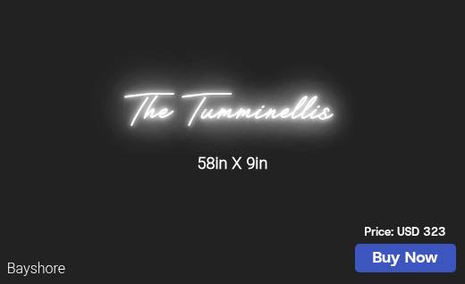 CUSTOM NEON SIGN FOR Nathanieltumminelli