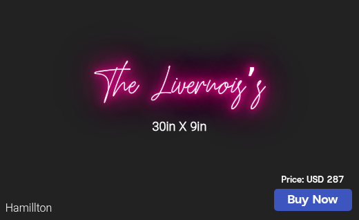 CUSTOM NEON SIGN FOR Jenniferryberg
