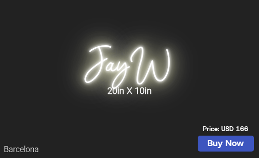 CUSTOM NEON SIGN FOR Just123boss
