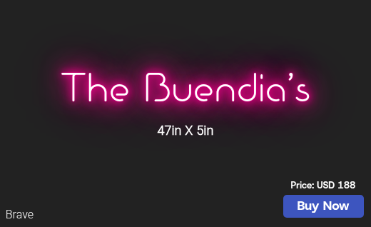 CUSTOM NEON SIGN FOR Dennimockchew