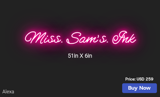 CUSTOM NEON SIGN FOR Samanthawritesel