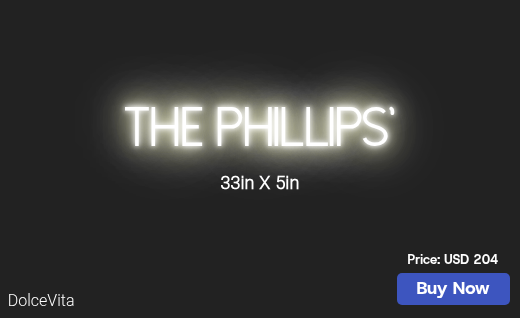 CUSTOM NEON SIGN FOR Phillips4kalj