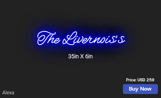 CUSTOM NEON SIGN FOR Jenniferryberg