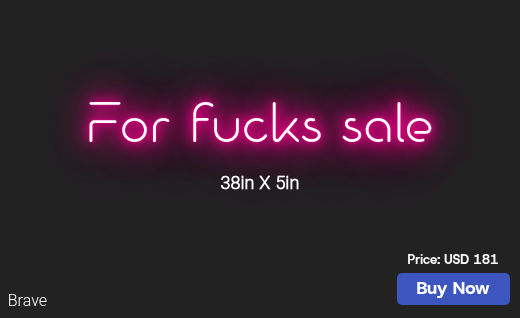 CUSTOM NEON SIGN FOR Eparker2283