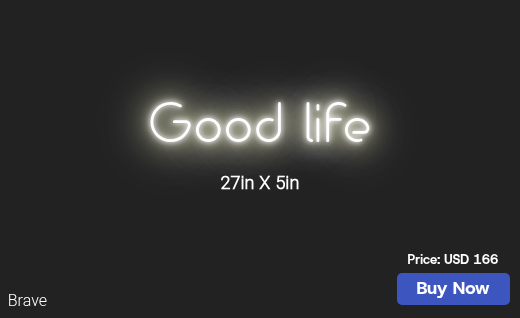 CUSTOM NEON SIGN FOR Brad