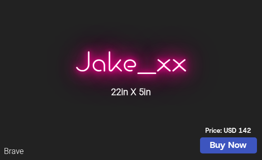 CUSTOM NEON SIGN FOR Diamondcutz2019