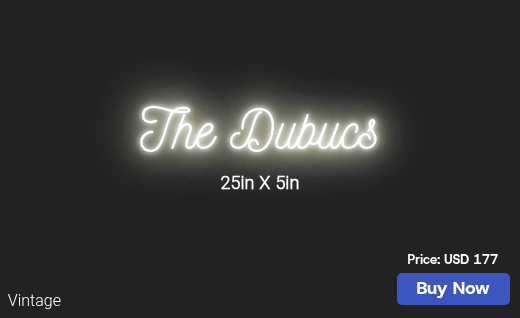 CUSTOM NEON SIGN FOR Kmdevillier