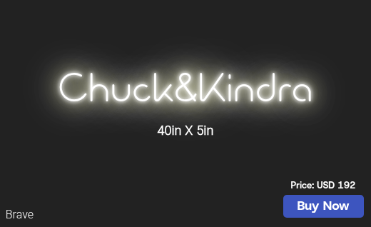 CUSTOM NEON SIGN FOR Kindrabrown