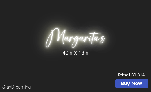 CUSTOM NEON SIGN FOR Sales