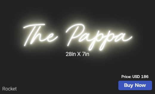 CUSTOM NEON SIGN FOR Mattpappa