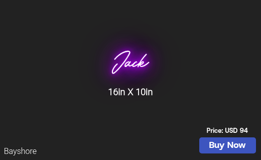 CUSTOM NEON SIGN FOR Klafshar