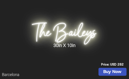 CUSTOM NEON SIGN FOR 20kirbk