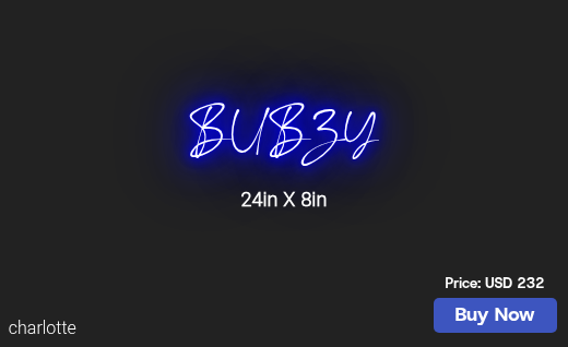 CUSTOM NEON SIGN FOR Cins529