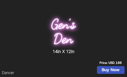 CUSTOM NEON SIGN FOR Genboyer74