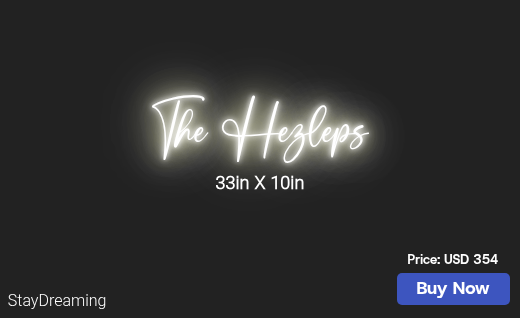 CUSTOM NEON SIGN FOR Jay Hezlep