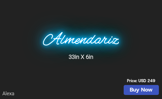 CUSTOM NEON SIGN FOR Nikia Almendariz